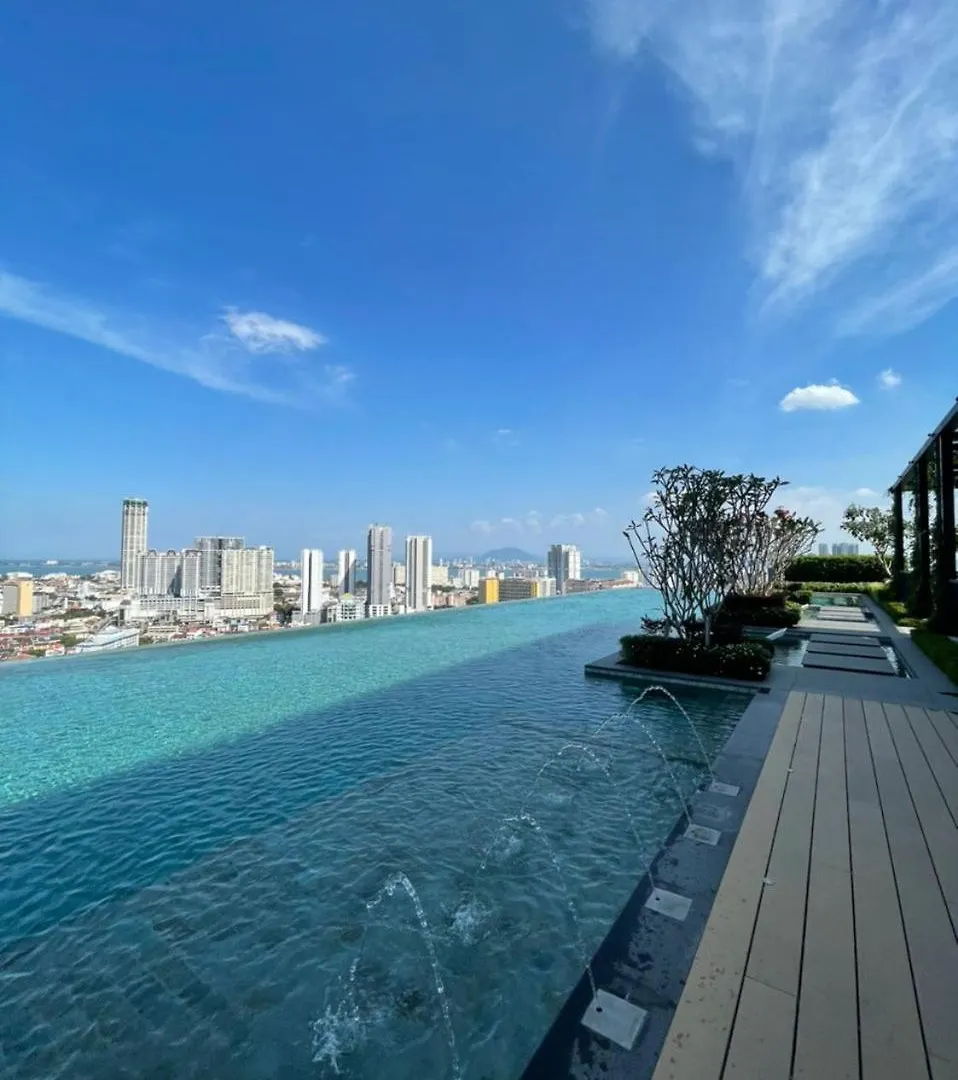 公寓 New Georgetown Instagramable 2Br Homestay For 10Pax 无敌美景两房民宿 Beacon Executive Suite 马来西亚