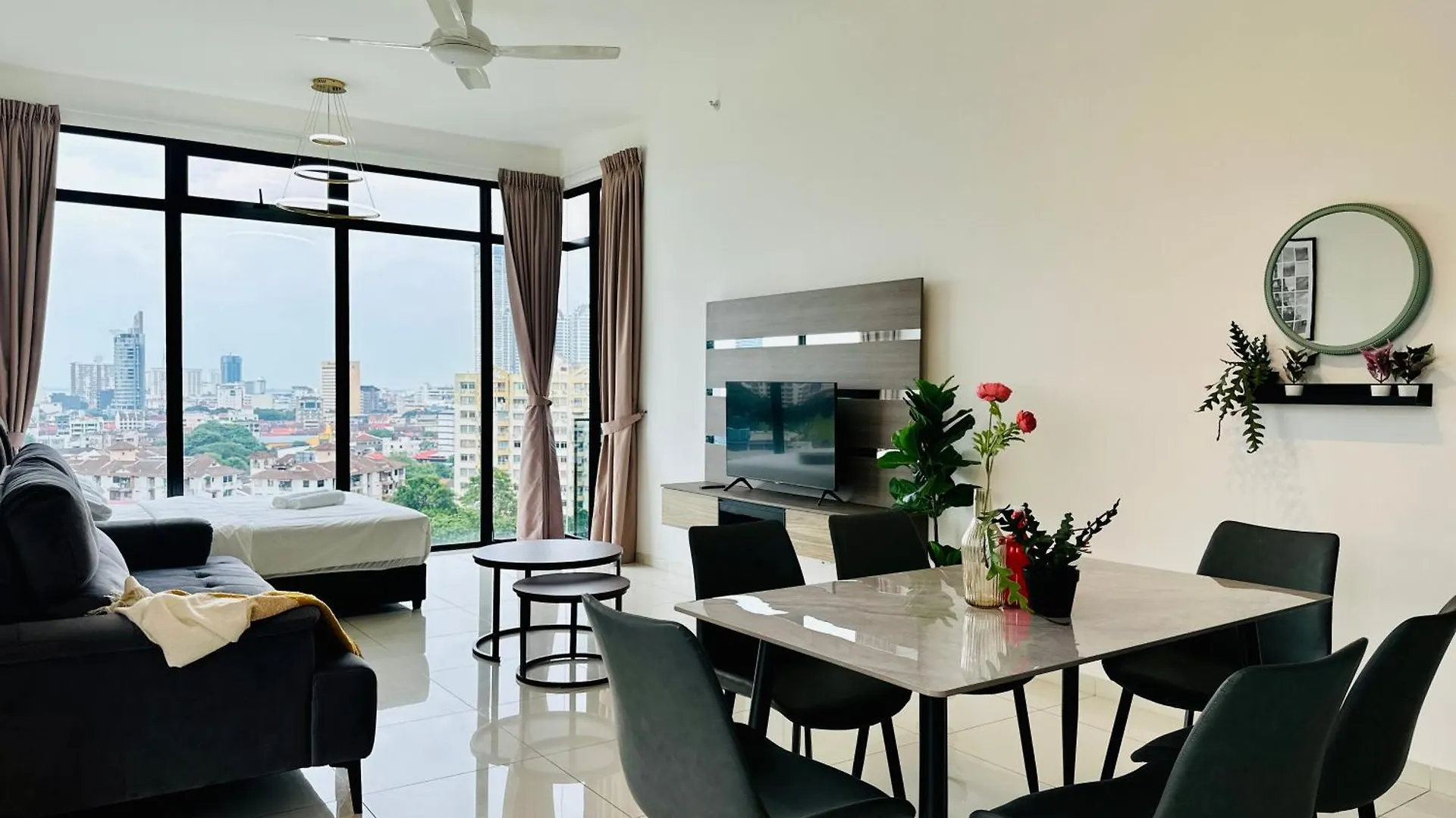 New Georgetown Instagramable 2Br Homestay For 10Pax 无敌美景两房民宿 Beacon Executive Suite 0*, 乔治敦